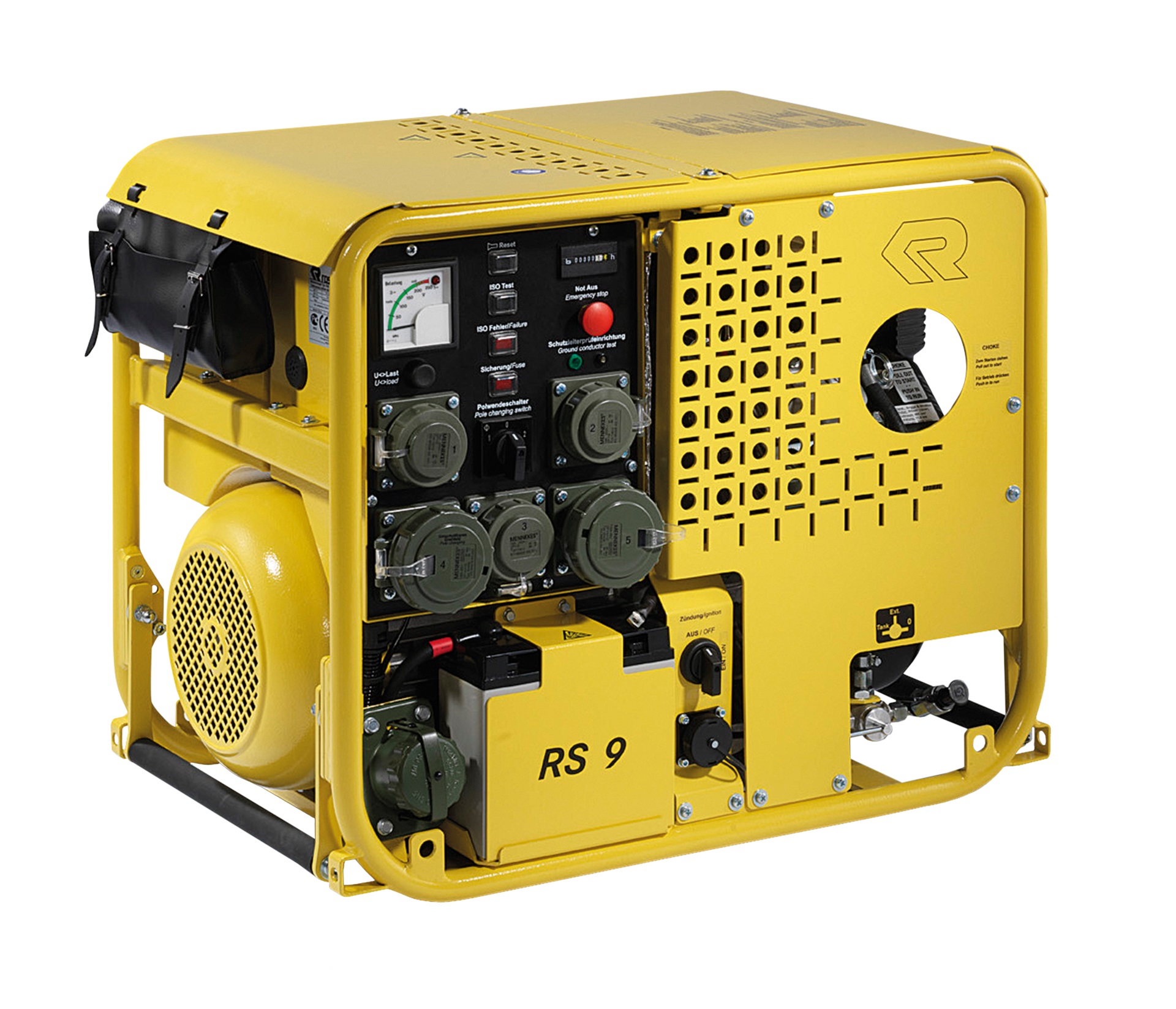 Rosenbauer Stromerzeuger RS 9 gelb DIN 14685-1, mit E-Start