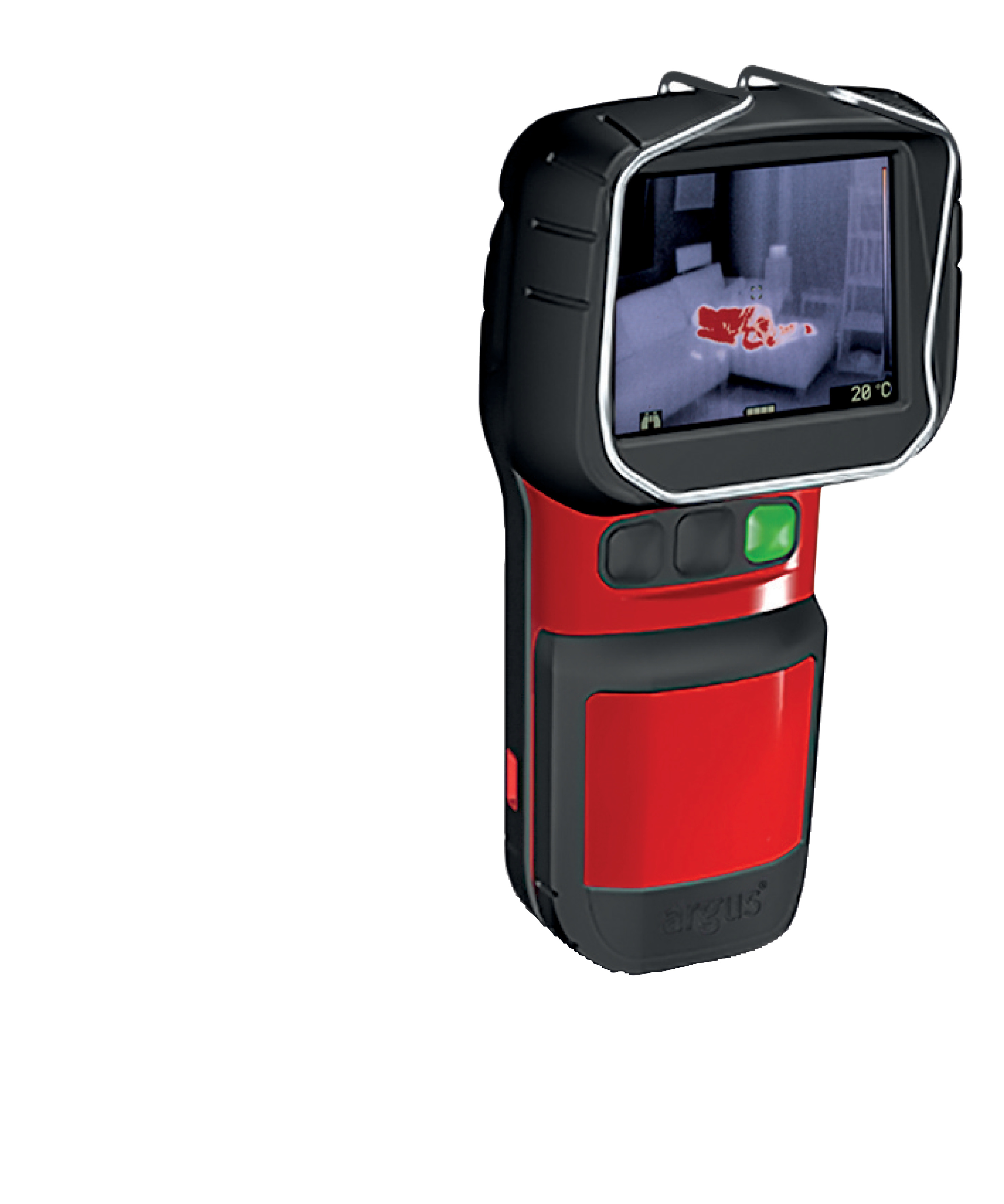Wärmebildkamera ARGUS Mi-TIC -EL3-, 3,5 Zoll Display mit 3-Knopf Bedienung, 384x288 (340x240) Pixel - kleinste, hochauflösende Kamera für den Feuerwehr-Einsatz. Extrem leicht: ca. 760 g (Kamera ohne Akku) - extrem klein: paßt in jede Tasche / so groß