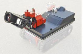 Rosenbauer RTE Robot Modul RM35C Technische Daten: - Größe Modul: 1.200 mm x 800 mm - Gewicht Modul: ca. 100 kg - Werfer RM 35C Leistung von 1.500 l/min bis 3.800 l/min - Abdeckung am Werfer aus Aluminium - 1 LED Scheinwerfer - 1 Selbstschutzdüse - A