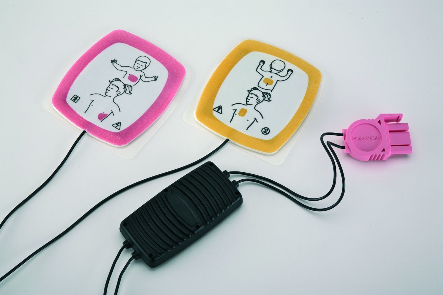 QUIK-PAK Elektroden für KINDER, 1 Paar Elektroden für Kinder < 8 Jahre / < 25 kg Körpergewicht für Defibrillator LIFEPAK 1000 Art. 819200, Gewicht ca. 0,30 kg