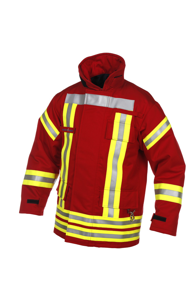 Novotex Feuerwehr-Überjacke Nomex/Airtex®, Kurzversion, rot